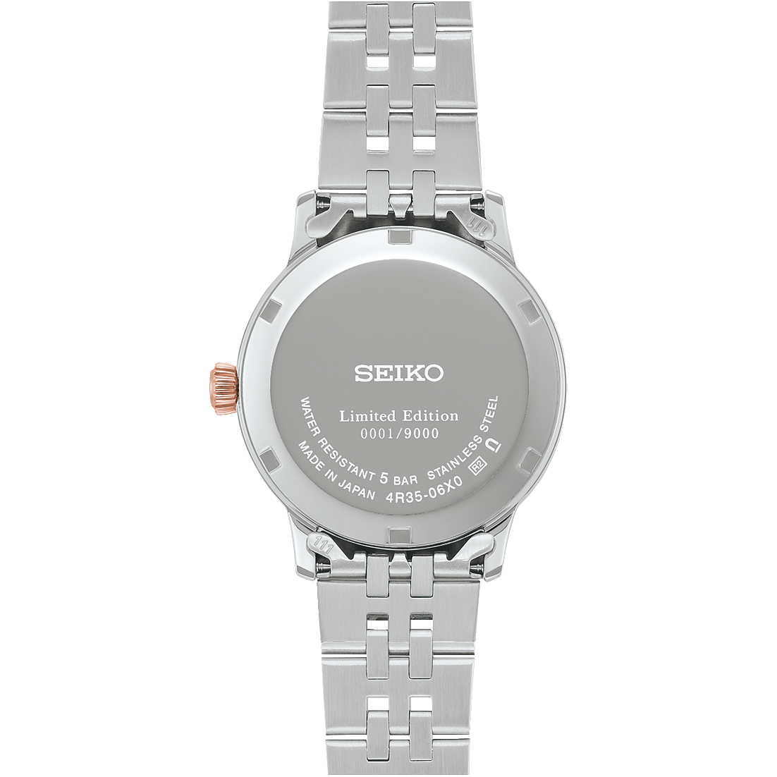 Seiko Presage Pink Dial Stainless Steel Cocktail Time Limited Edition SRPM06J