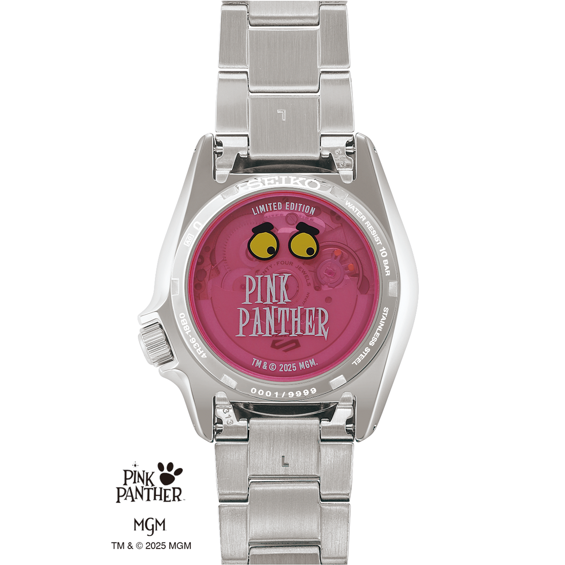 Seiko 5 Sports Pink Dial Stainless Steel Automatic Men's Watch SRPM07K1
