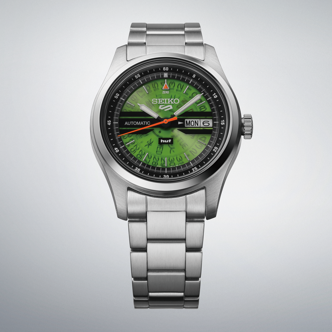 Seiko 5 Sports Green Dial Stainless-Steel Automatic  Men's Watch SRPM09K1
