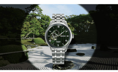 Seiko Presage ‘Japanese Zen Gardens’ in Fern green SSA463J