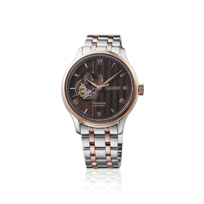 Seiko Presage Black Dial Stainless Steel Watch for Men SSA466J