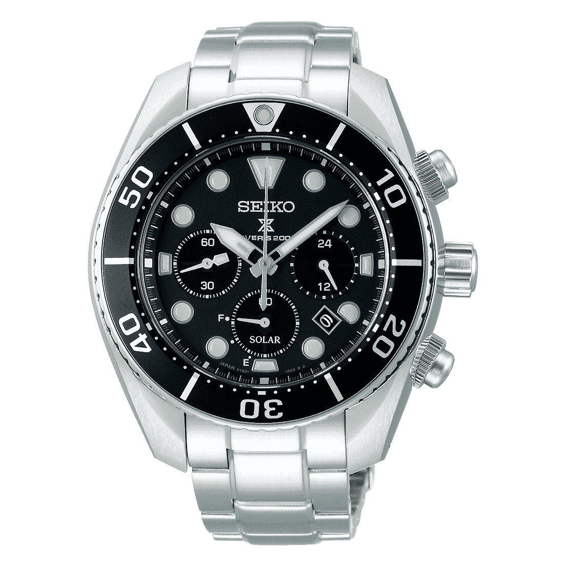 Seiko Men Chronograph Watch with Stainless Steel Strap SSC757J1, Silver