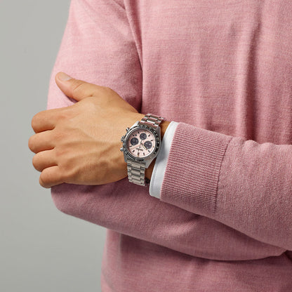 Seiko Prospex Speedtimer Pink Dial Solar Chronograph for men SSC963