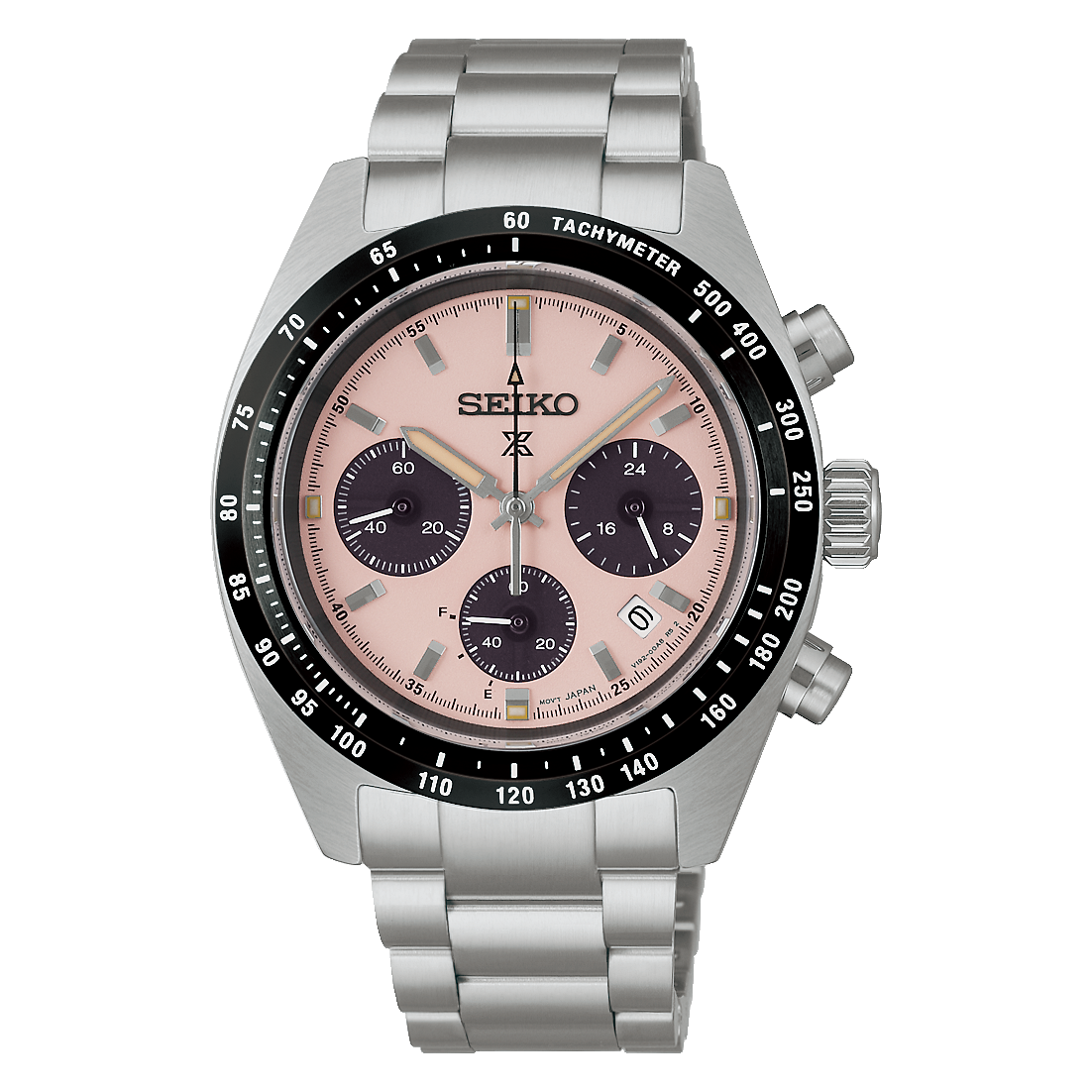 Seiko Prospex Speedtimer Pink Dial Solar Chronograph for men SSC963