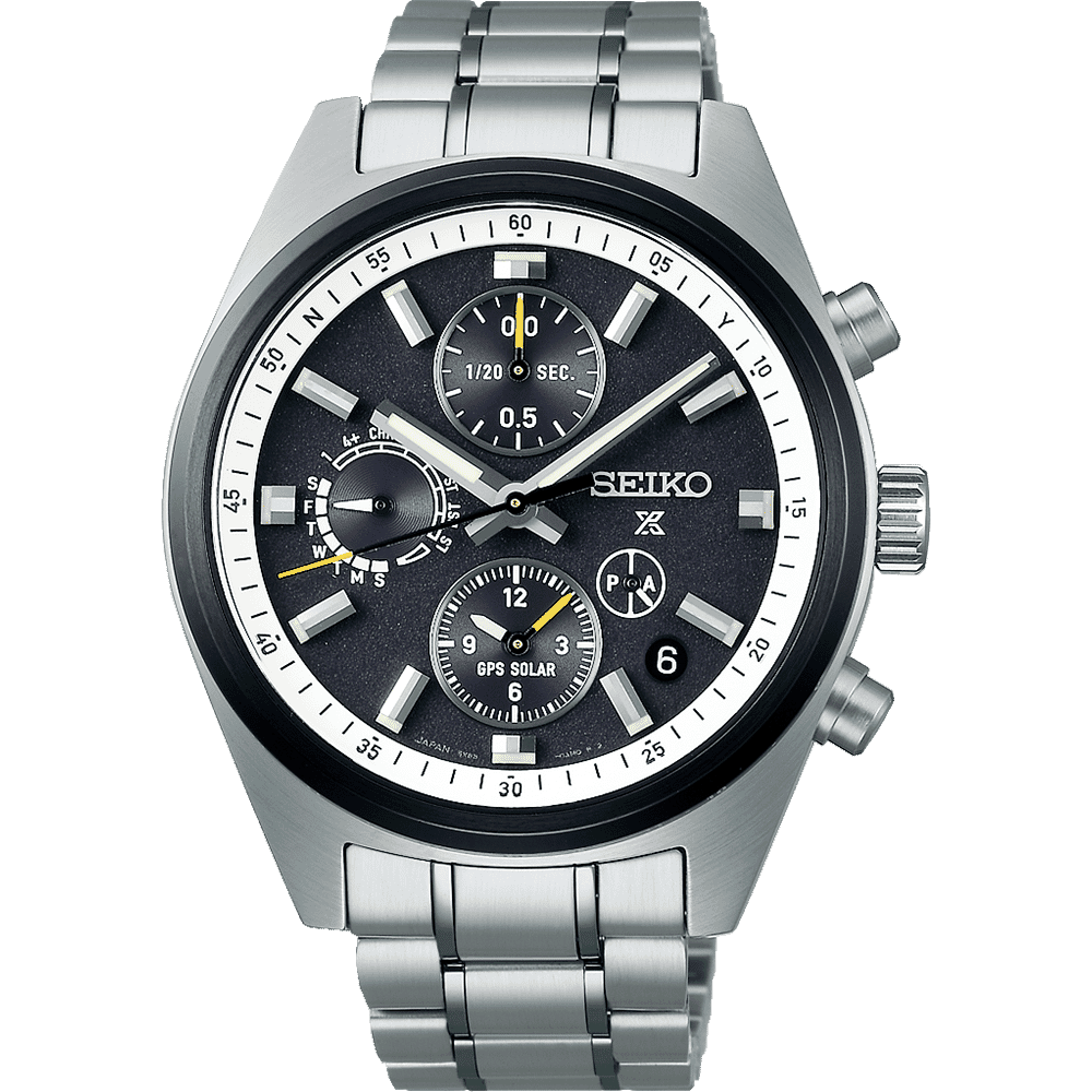 Men Watch Prospex Speedtimer GPS Solar Chronograph SSH167J 42 mm Black