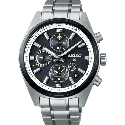 Men Watch Prospex Speedtimer GPS Solar Chronograph SSH167J 42 mm Black