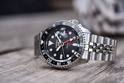 Seiko 5 Sports SSK GMT Black Dial Automatic Men's Watch SSK001K1