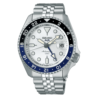 سيكو 5 سبورتس SKX GMT أزرق سماوي، فضي سحابي SSK033K1