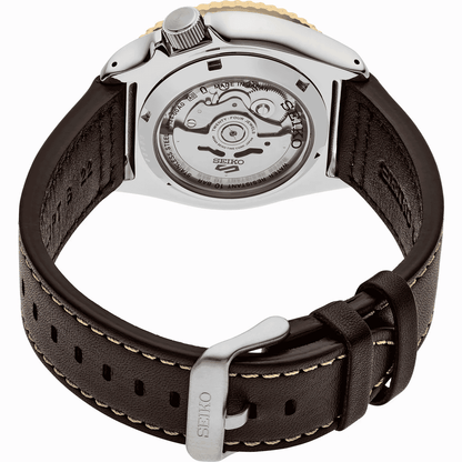 ساعة سيكو 5 سبورتس SSK GMT أوتوماتيكية للرجال بمينا أبيض SSK036K1