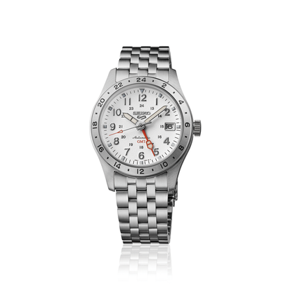 Seiko 5 Sports white Dial Stainless-Steel Automatic  Men's Watch SSK059K1