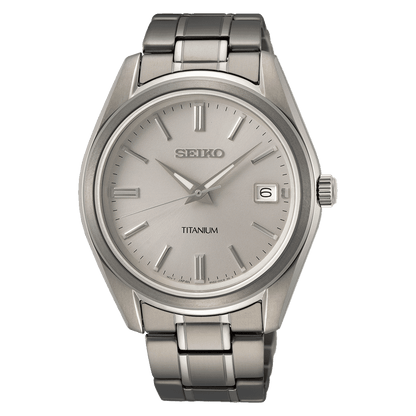 Seiko Mens Analogue Quartz Watch SUR369P1, White, Quartz
