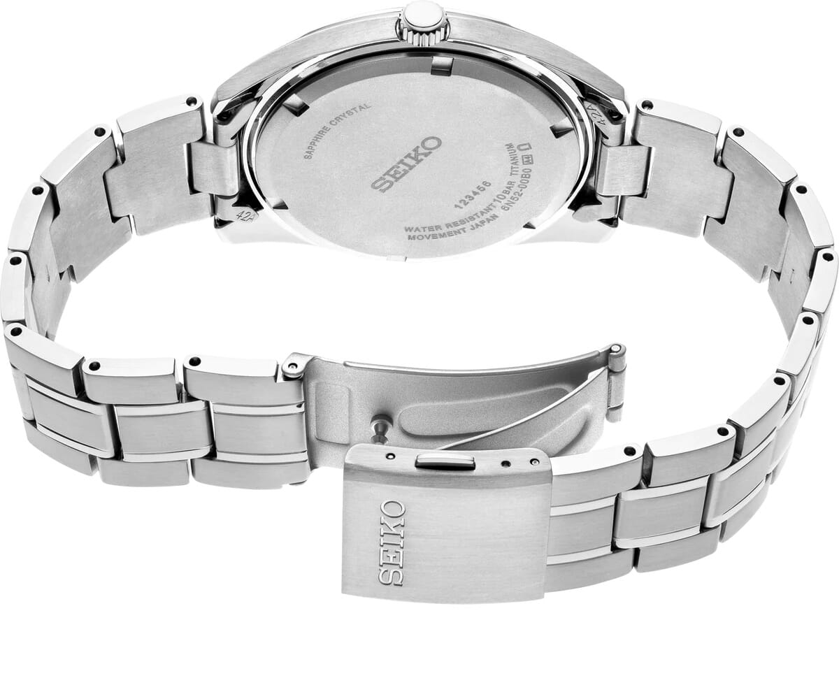 Seiko Mens Analogue Quartz Watch SUR369P1, White, Quartz