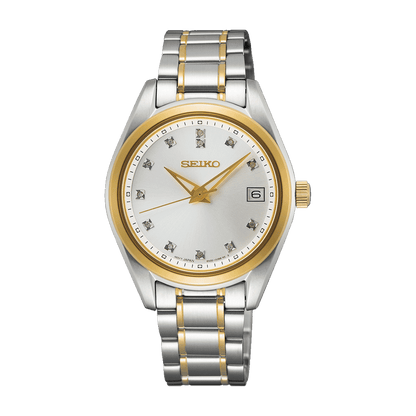 Seiko SUR582P1 Women's Analogue Quartz Watch with Stainless Steel Strap