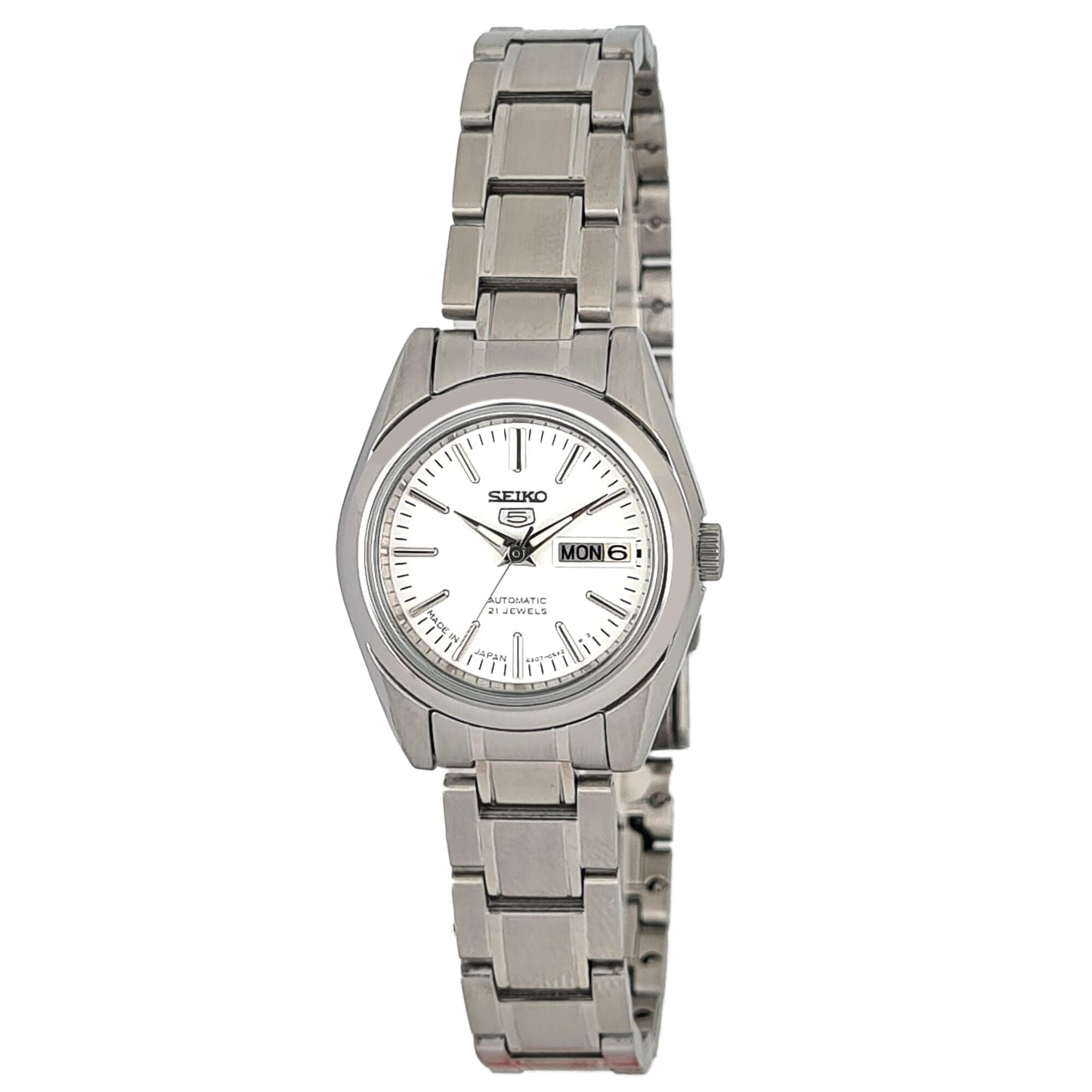 Seiko Women Automatic Watch, Analog Display And Stainless Steel Strap SYMk13J1
