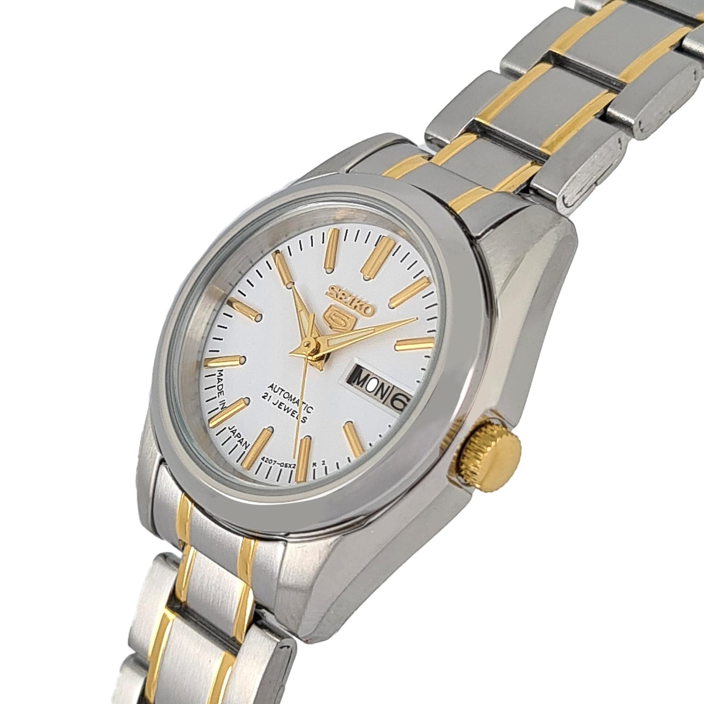 Seiko Women's Automatic Watch, Analog Display And Stainless Steel Strap Symk19J1