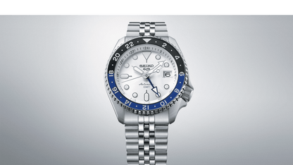 سيكو 5 سبورتس SKX GMT أزرق سماوي، فضي سحابي SSK033K1
